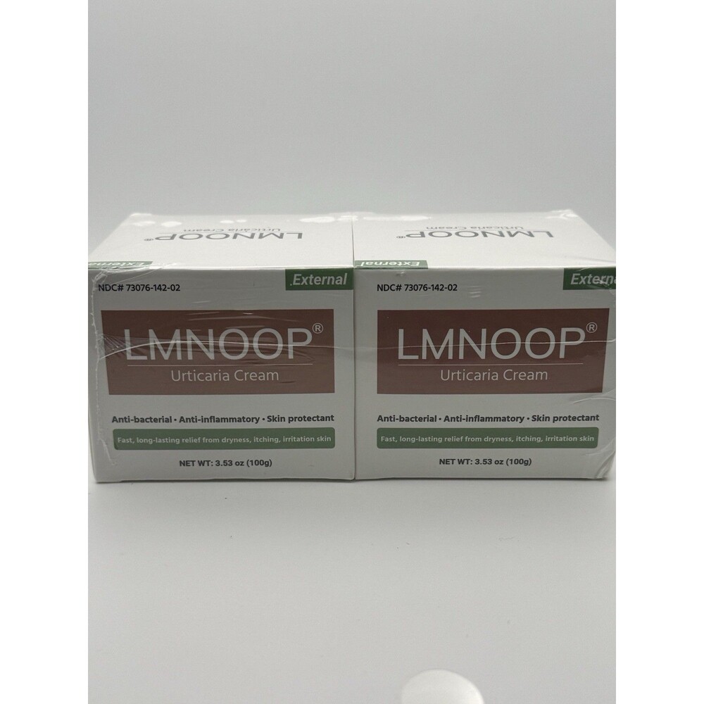 LMNOOP Urticaria Anti Itch-Bacterial-Inflammatory Cream, Eczema, Rashes 3.5oz